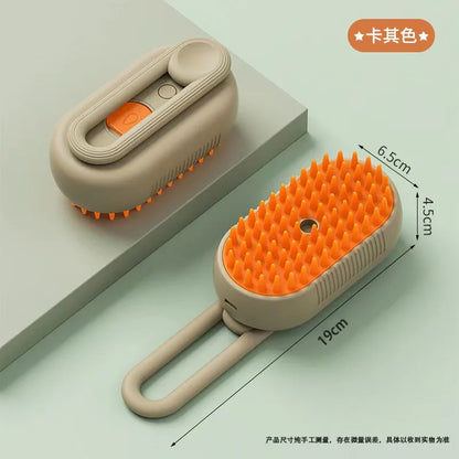 Steam Spray Pet Grooming Brush