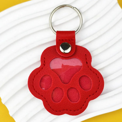 Porte-clés souvenir de cheveux de patte d’animal de compagnie