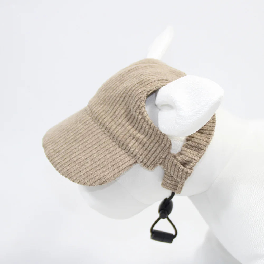 Classic Corduroy Pet Sun Cap