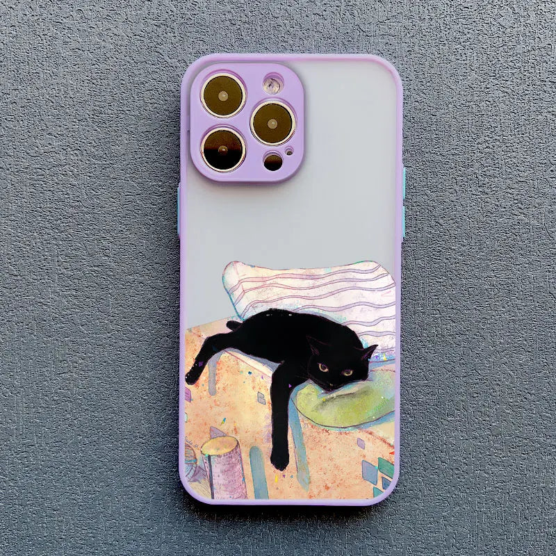 Funny Cat Daily Life iPhone Case