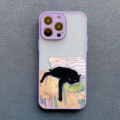 Funny Cat Daily Life iPhone Case