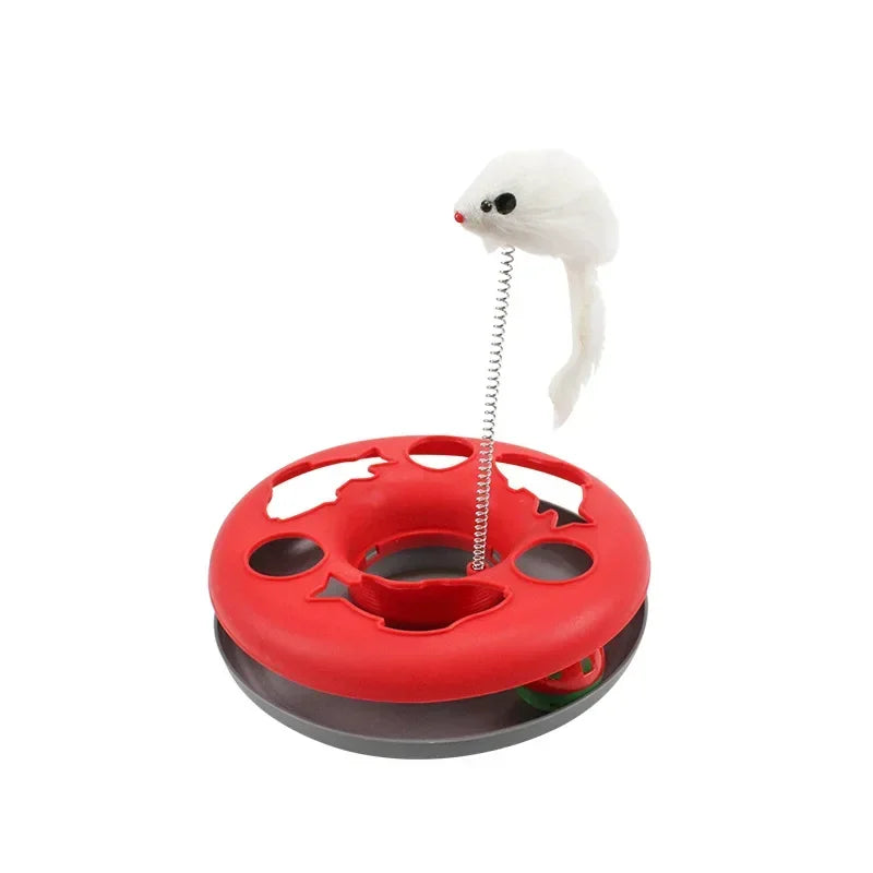 Trilhas interativas para brinquedos para gatos