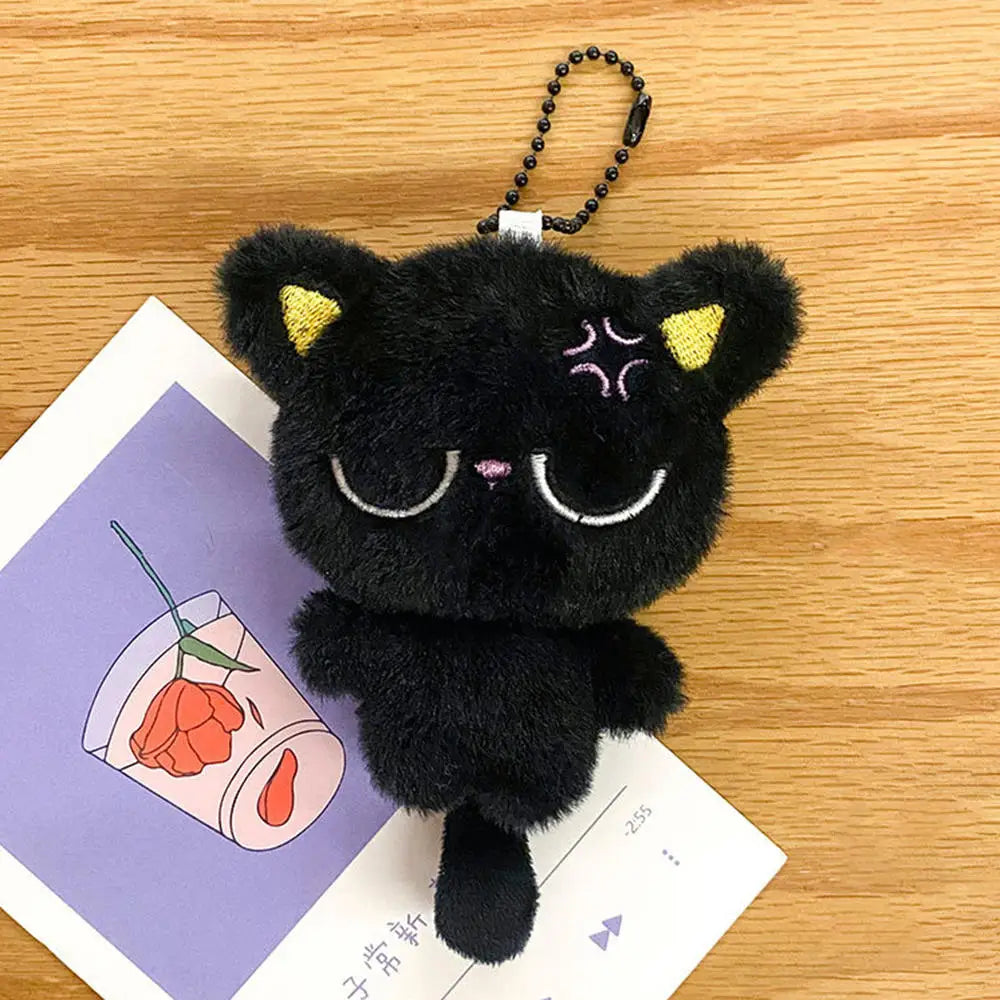 Mignon mini pendentif chat noir