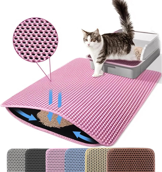 Honeycomb Double-Layer Pet Litter Mat