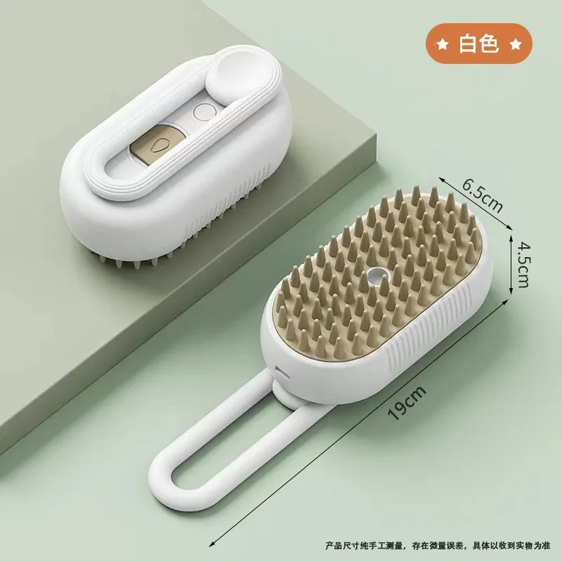 Steam Spray Pet Grooming Brush