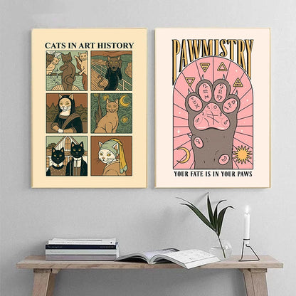 Cat Vintage Poster Tarot