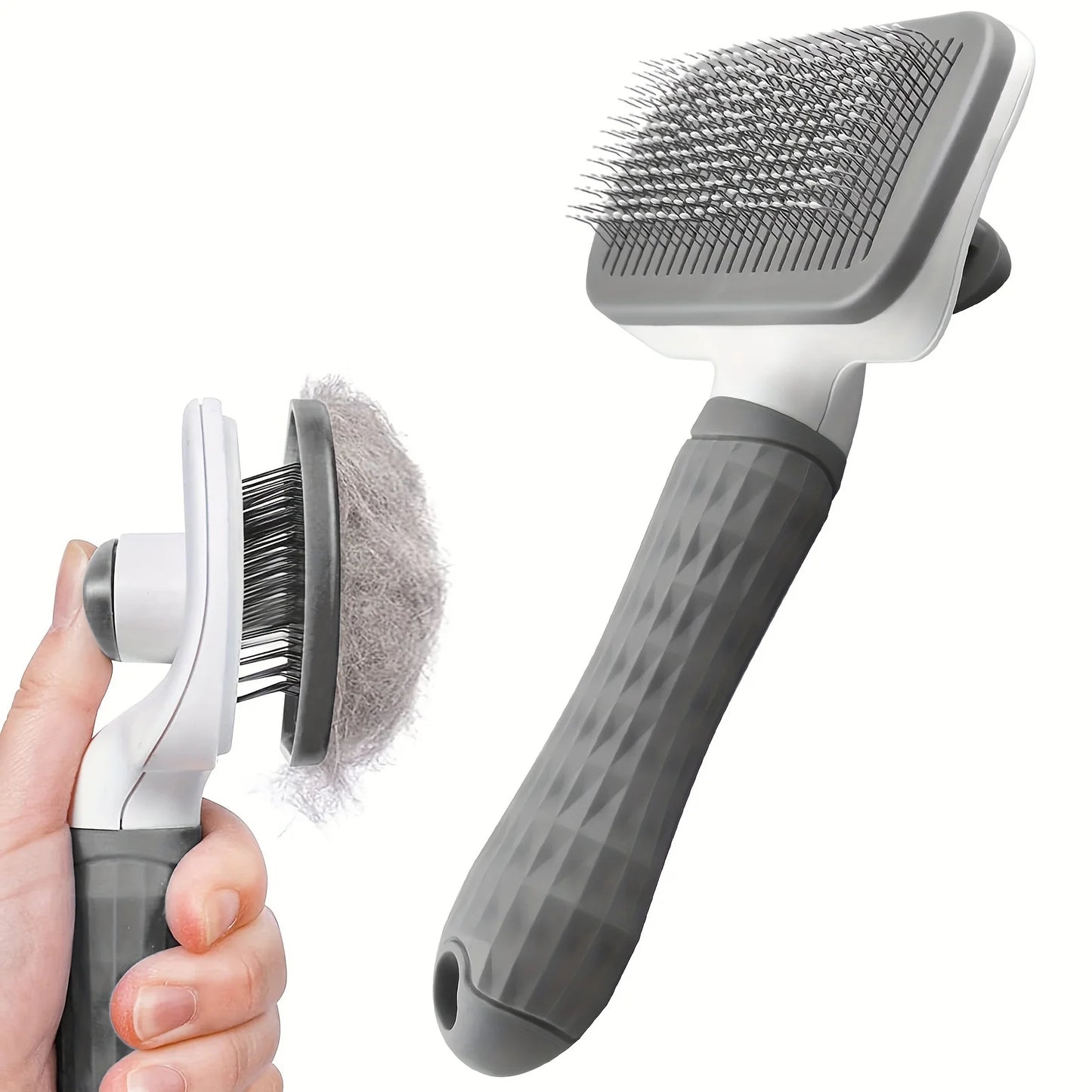 Brosse de toilettage autonettoyante pour animaux de compagnie