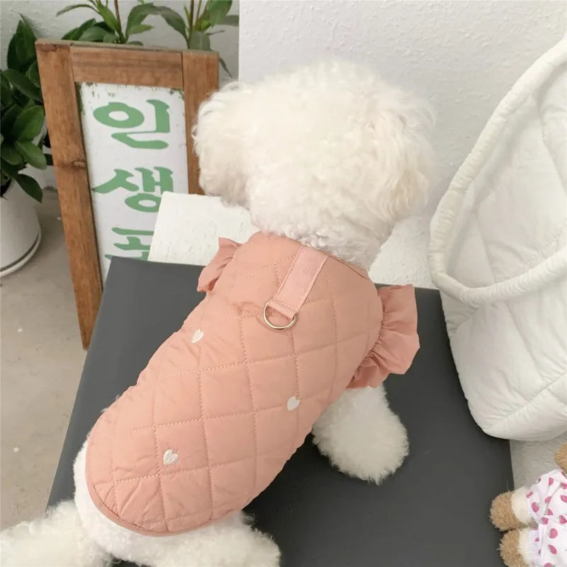 Fleece-Lined Quilted Pet Coat