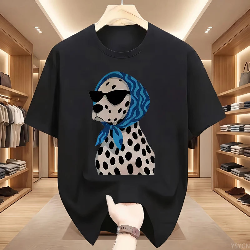 Summer Retro Dalmatian Print T-Shirt