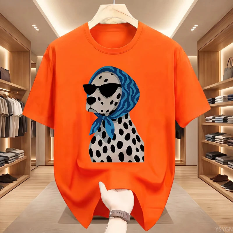 Summer Retro Dalmatian Print T-Shirt