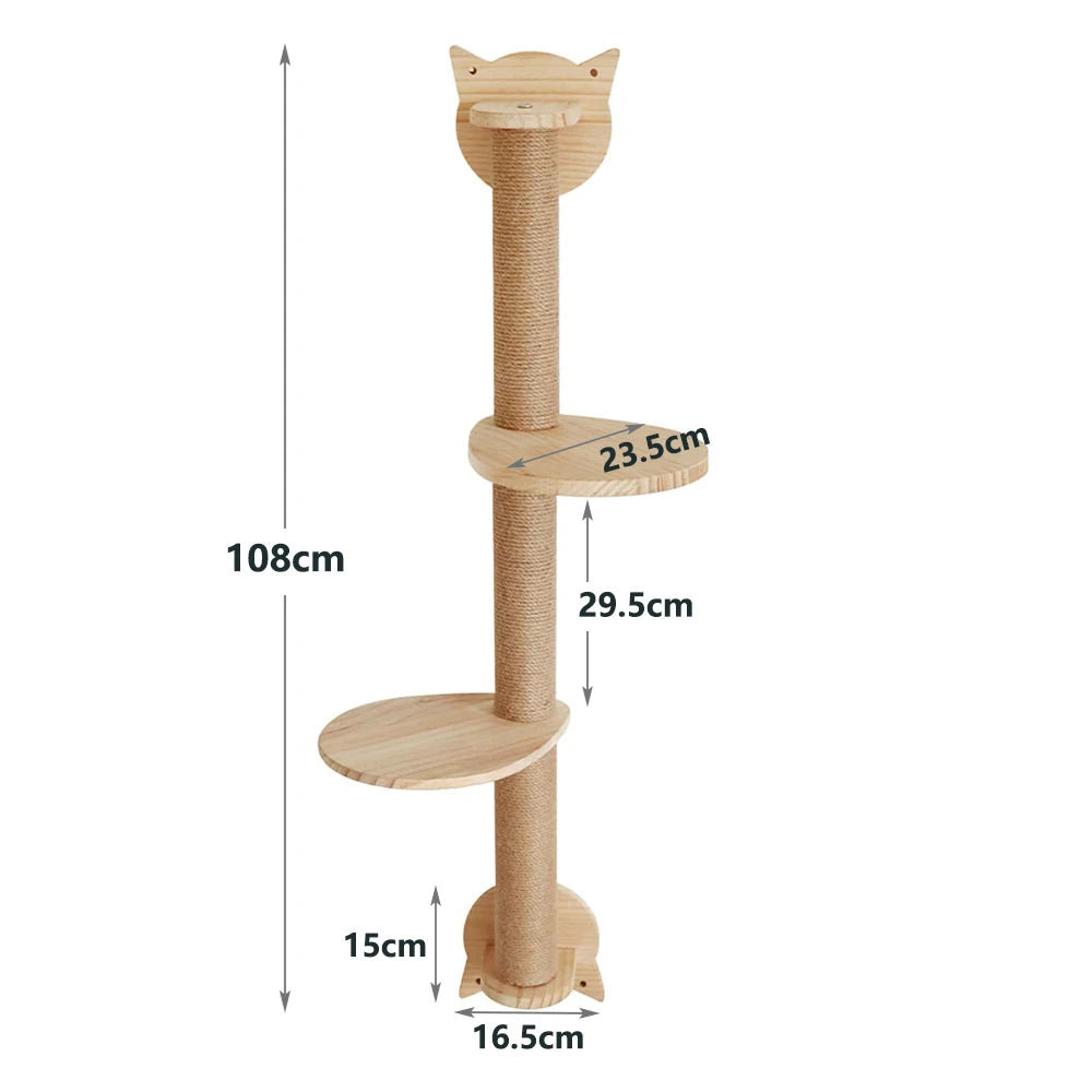 Wall-Mounted Sisal Cat Scratcher
