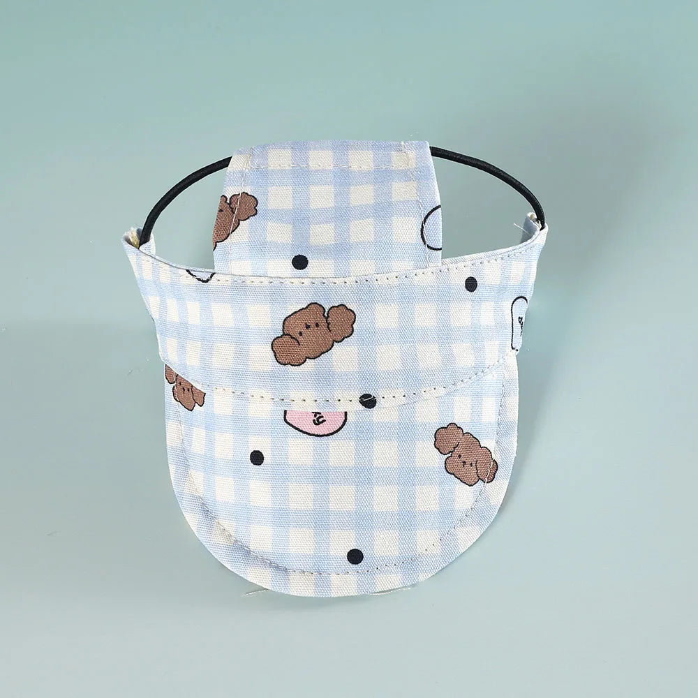 Adjustable Dog Baseball Cap with Ear Openings