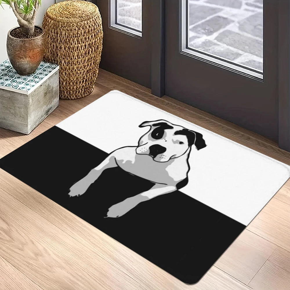 Bullterrier-Willkommens-Bodenmatte
