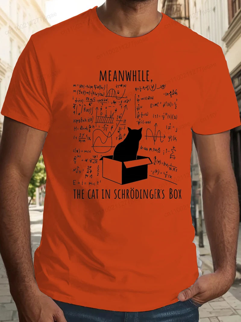 Science Cat Print Shirt