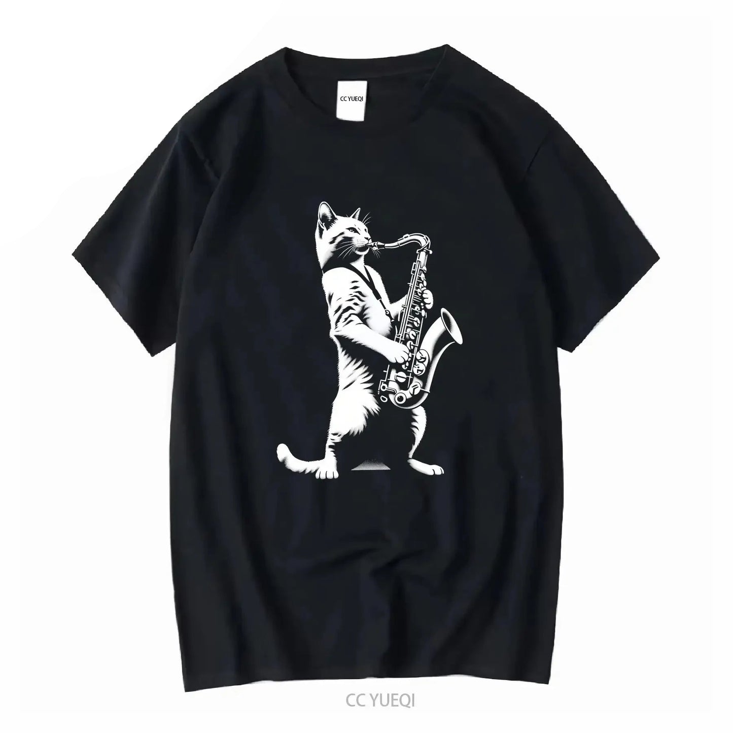 Cat Playing Saxophone Shirt