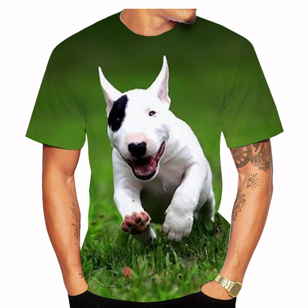 Áo thun phong cách đường phố Bull Terrier