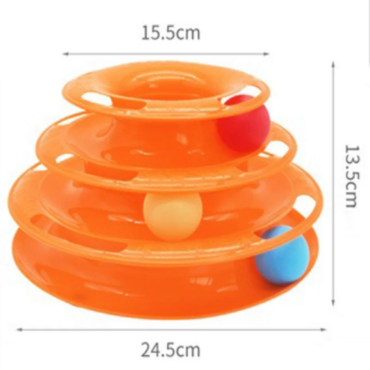 Three-Layer Cat Ball Toy
