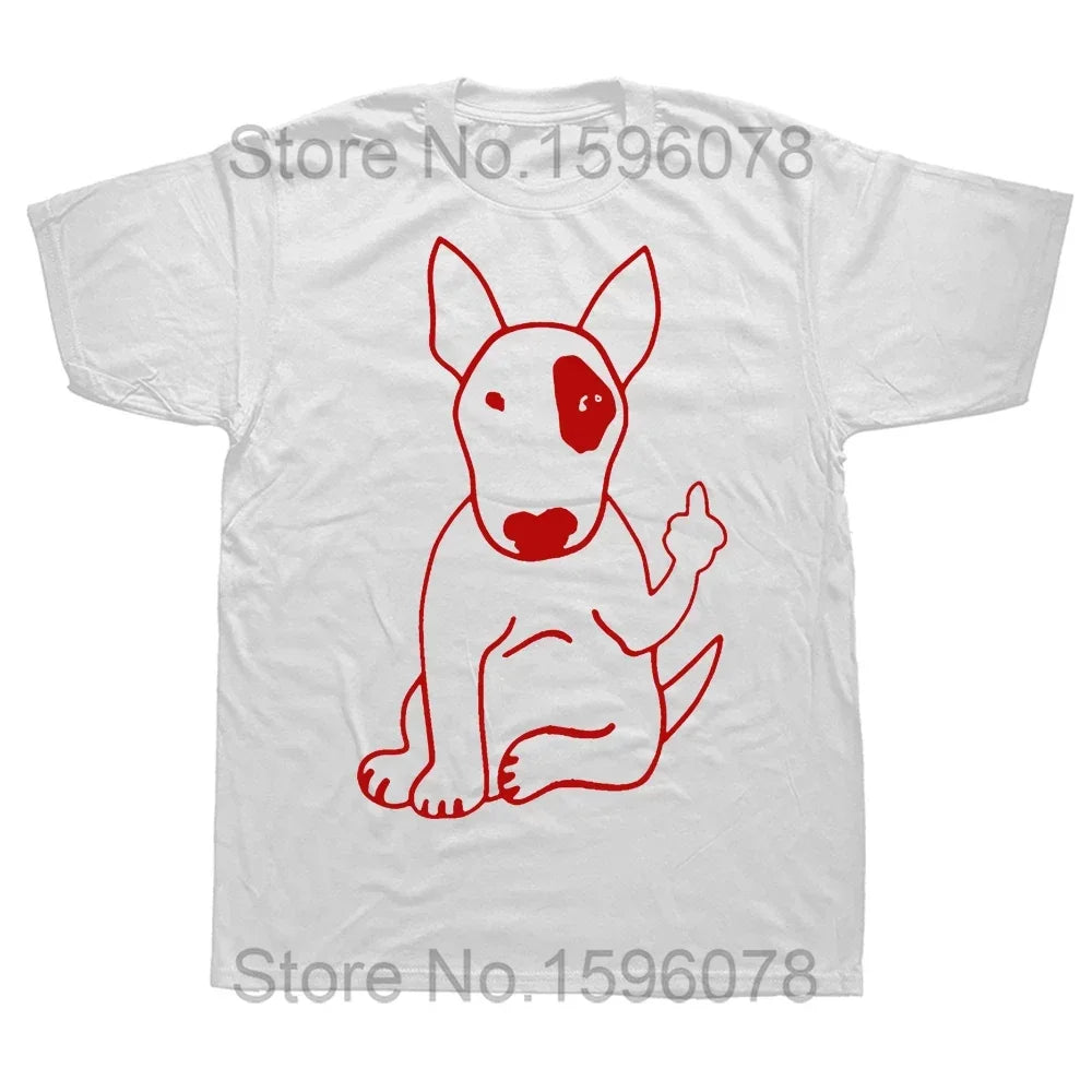 Minimalist Bull Terrier Outline T-Shirt