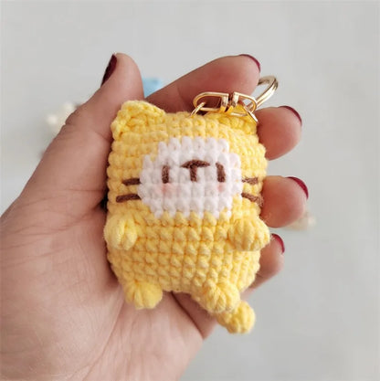 Porte-clés au crochet série chaton