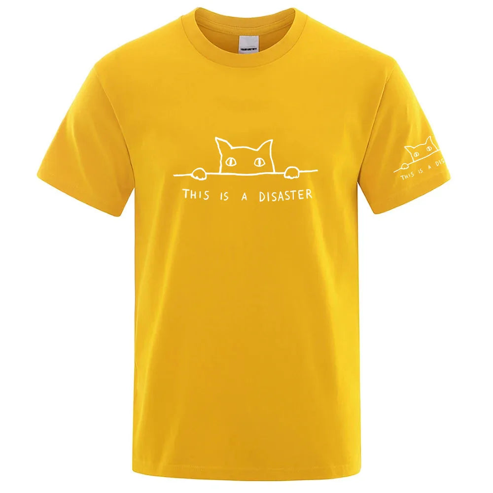 This Is a Disaster Funny Cat Shirt