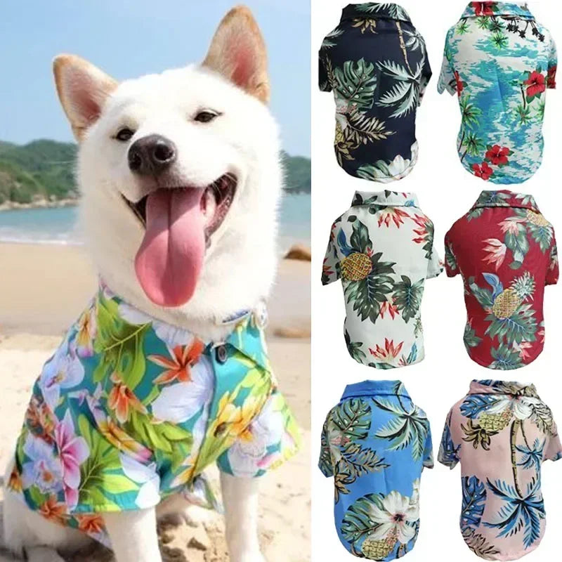 Hawaiian Tropical Dog Shirt