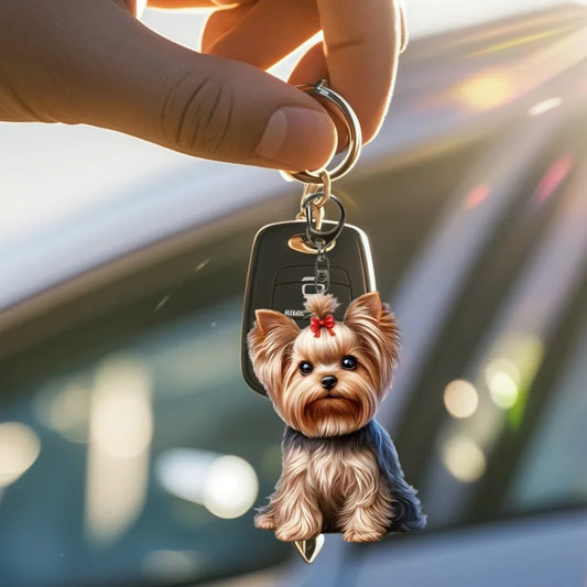 Porte-clés 3D Yorkshire Terrier