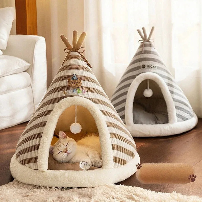 Plush Tent Cat House