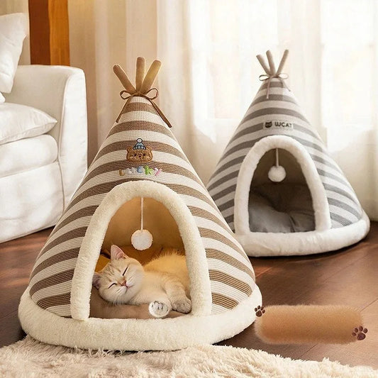 Plush Tent Cat House