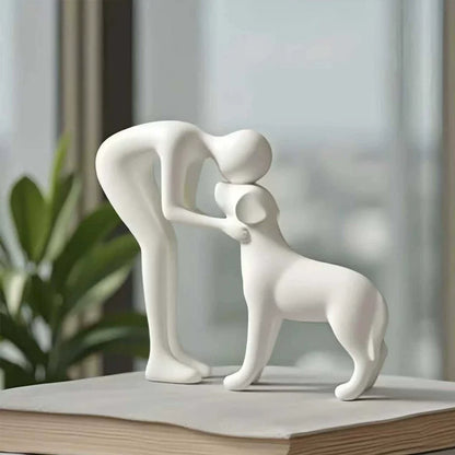 Human-Dog Bond Sculpture