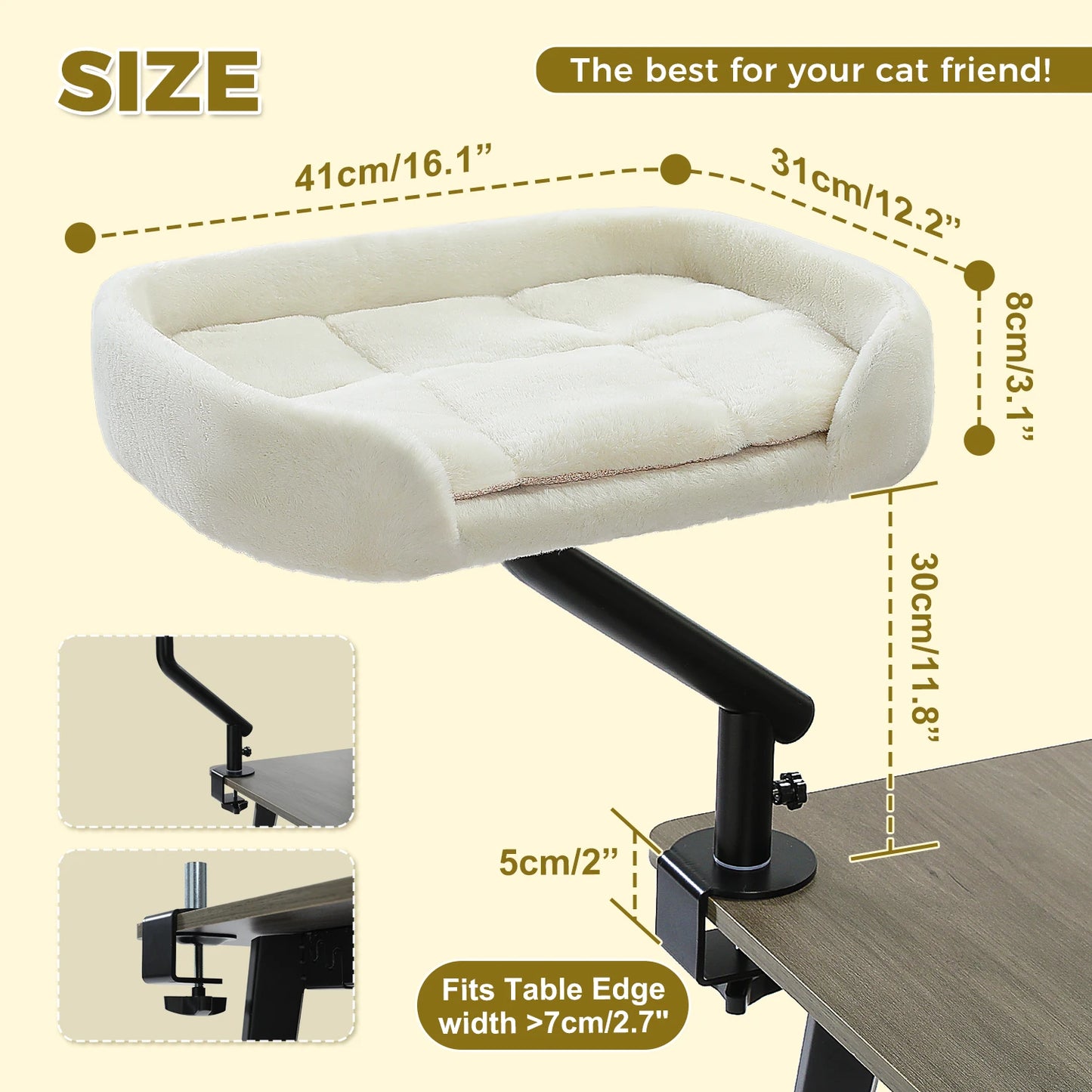 Cama de mesa para gato