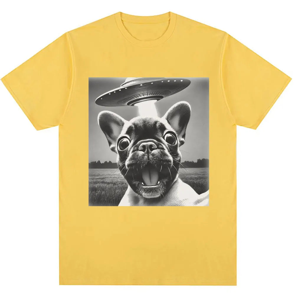 French Bulldog UFO Encounter Tee