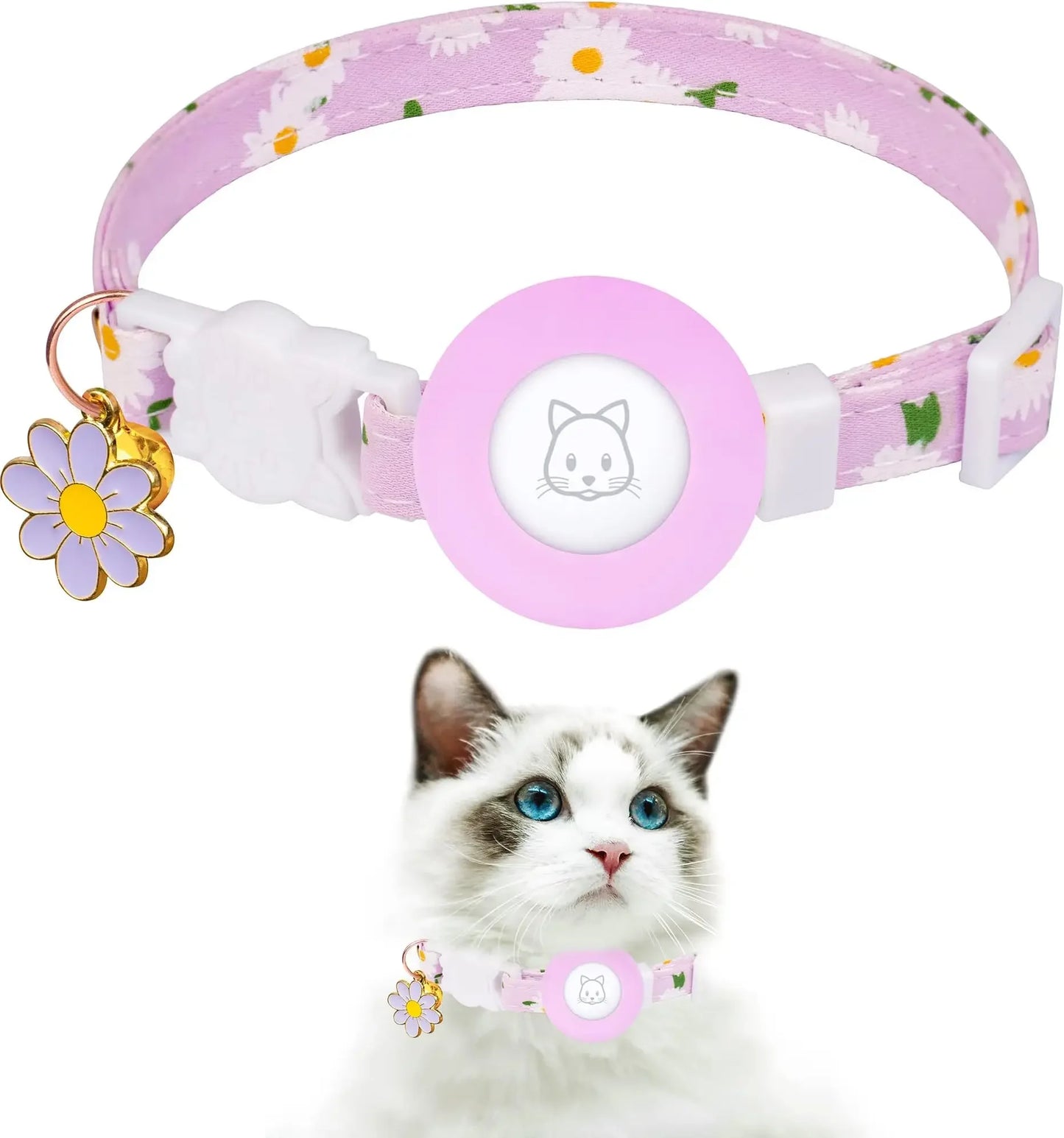 Étui Airtag Collier pour chat Chaton avec clochette