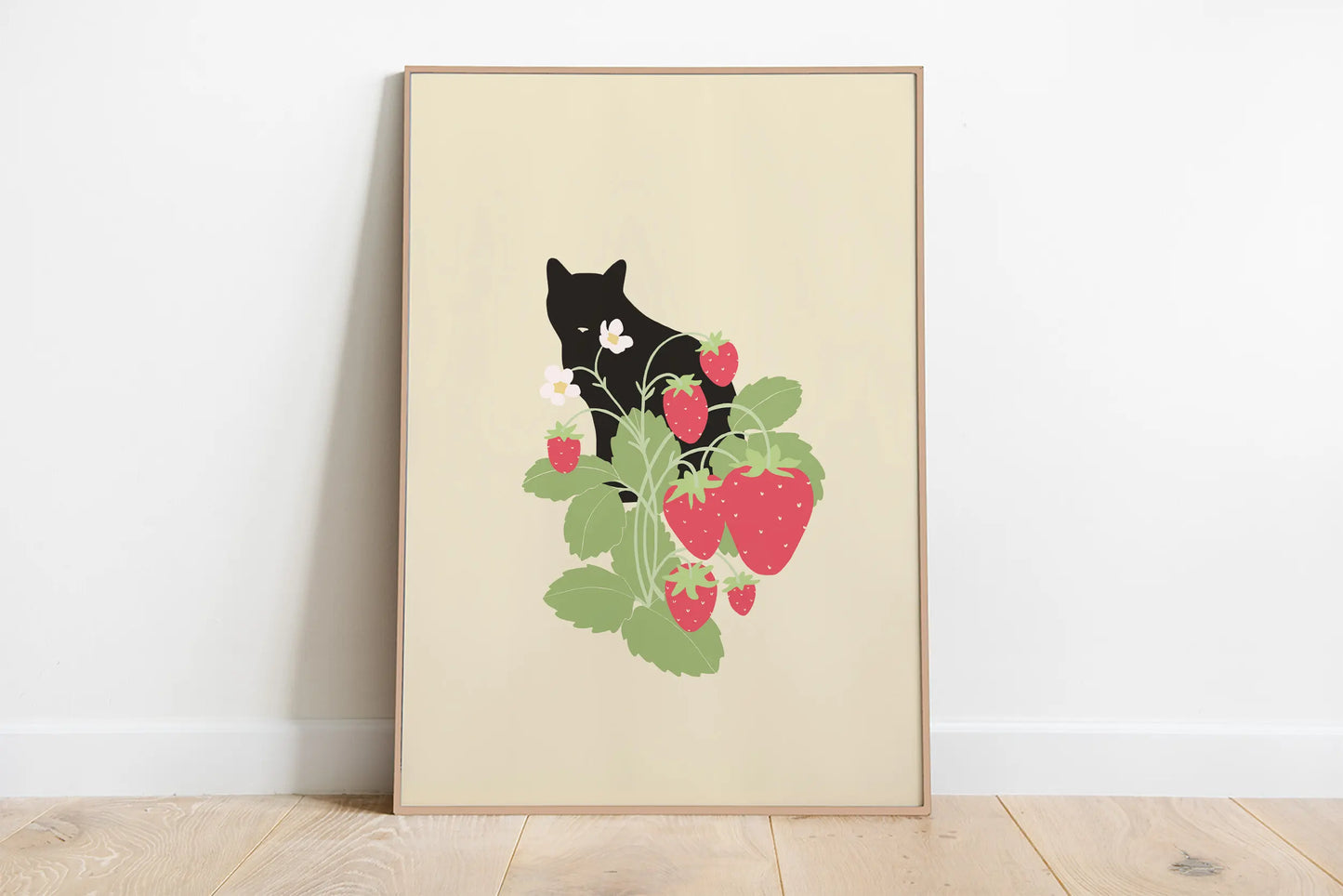 Poster da parete con gatto minimalista