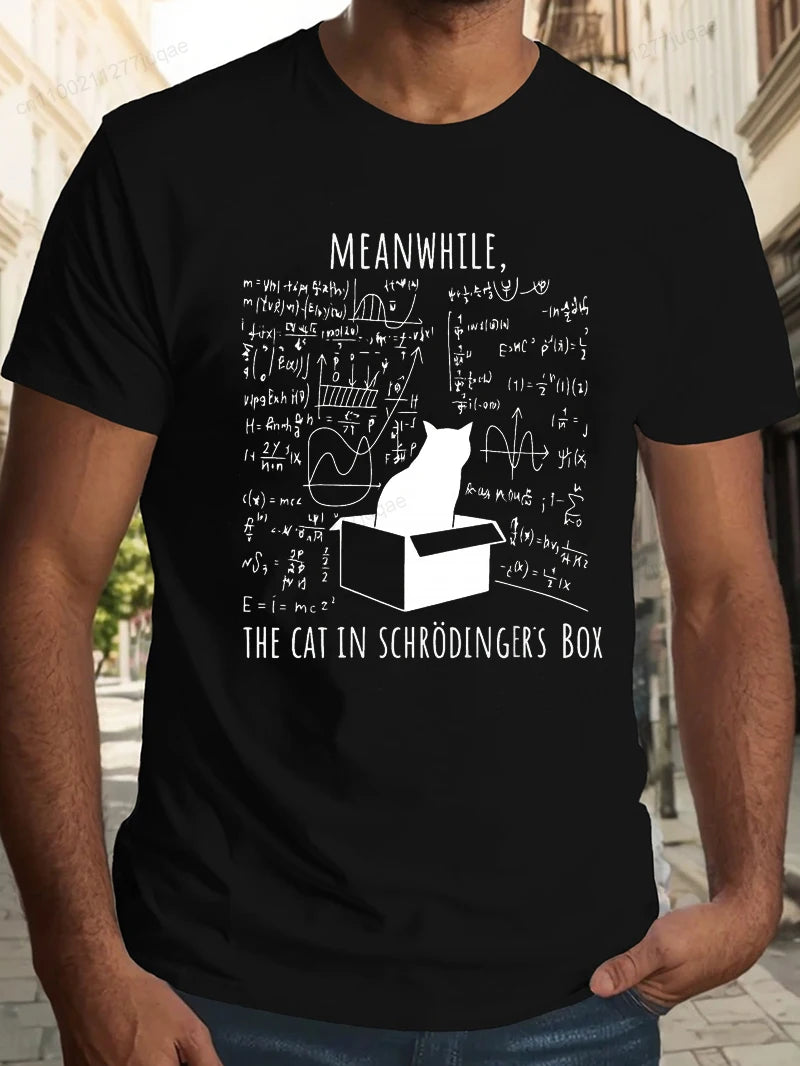 Science Cat Print Shirt