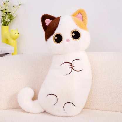 Oreiller en peluche chat mignon doux