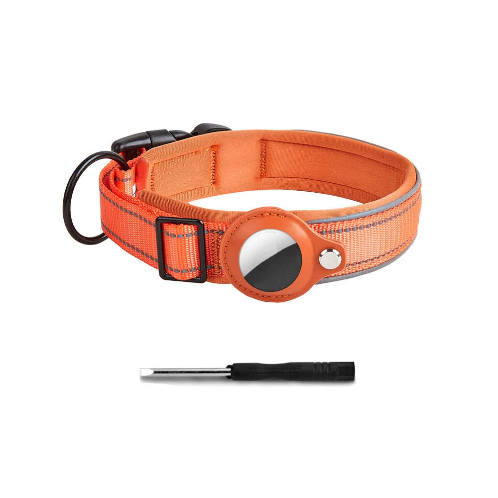 Collare per cani riflettente con supporto AirTag
