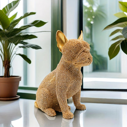 French Bulldog Crystal Sculpture