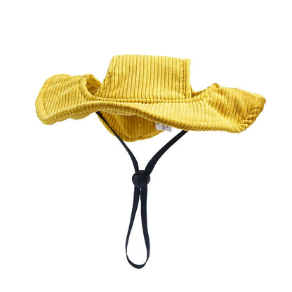 Classic Corduroy Pet Sun Cap