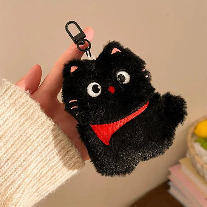 Mignon mini pendentif chat noir
