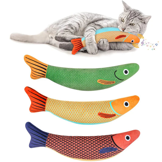 Pillowfish Interactive Sounding Cat Toy