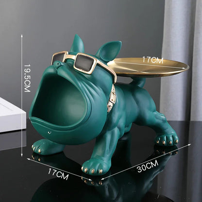 Maggiordomo della bocca grande del bulldog francese