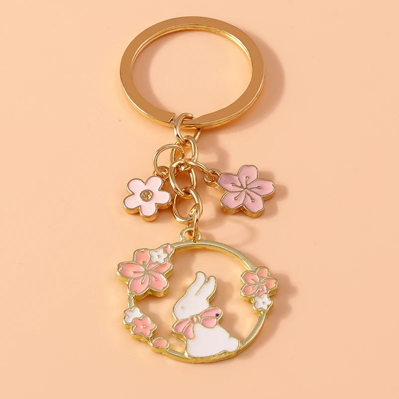 Cute Cartoon Cat Keychain