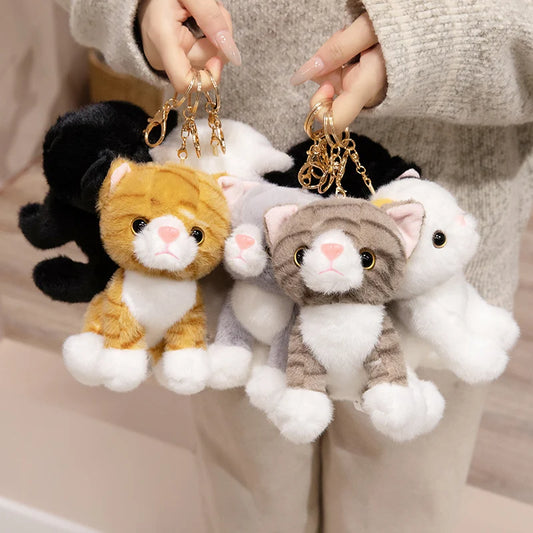 Porte-clés en peluche petit chat