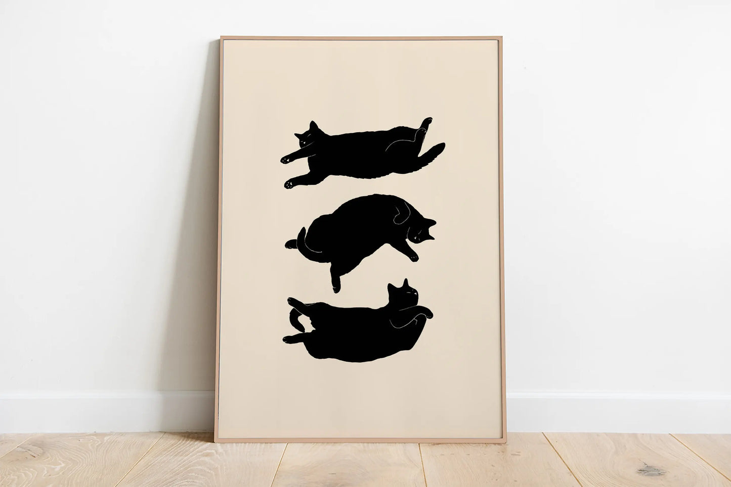 Poster da parete con gatto minimalista