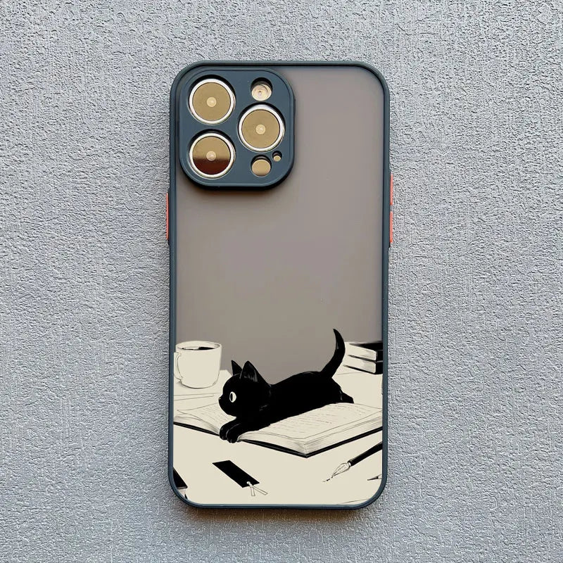 Funny Cat Daily Life iPhone Case