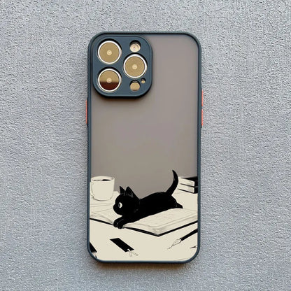 Funny Cat Daily Life iPhone Case