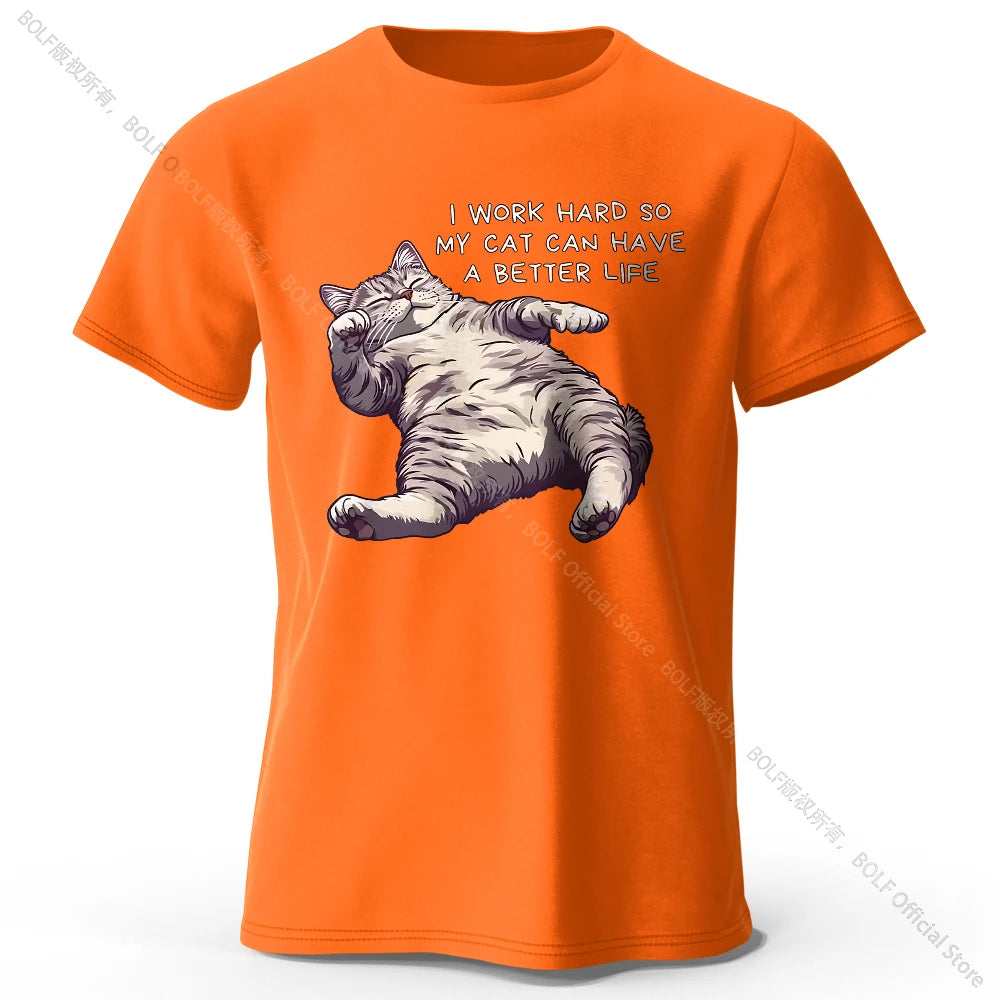 Cat Lover Cotton T-Shirt