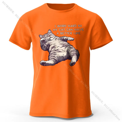 Cat Lover Cotton T-Shirt