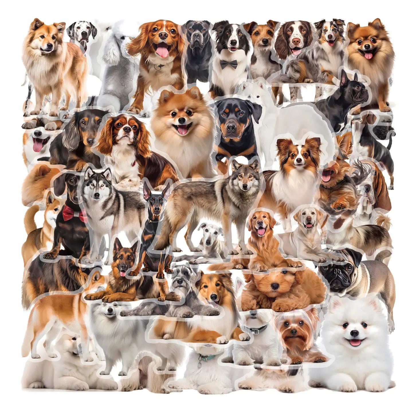 Multi-Breed Dog Stickers Pack