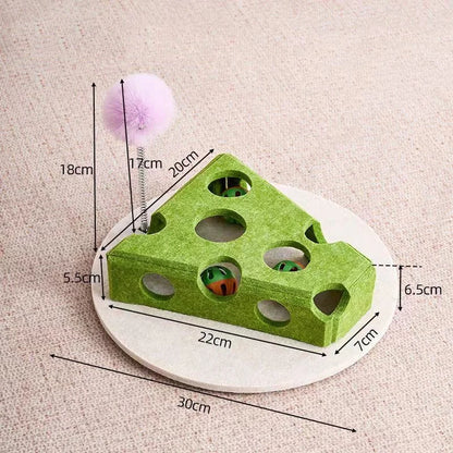 Pet Cat Puzzle Maze Holes Toy (Felt)